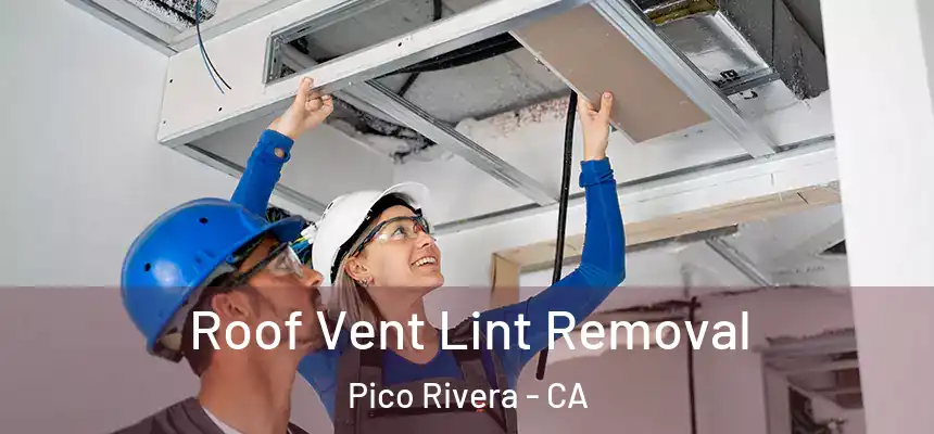 Roof Vent Lint Removal Pico Rivera - CA